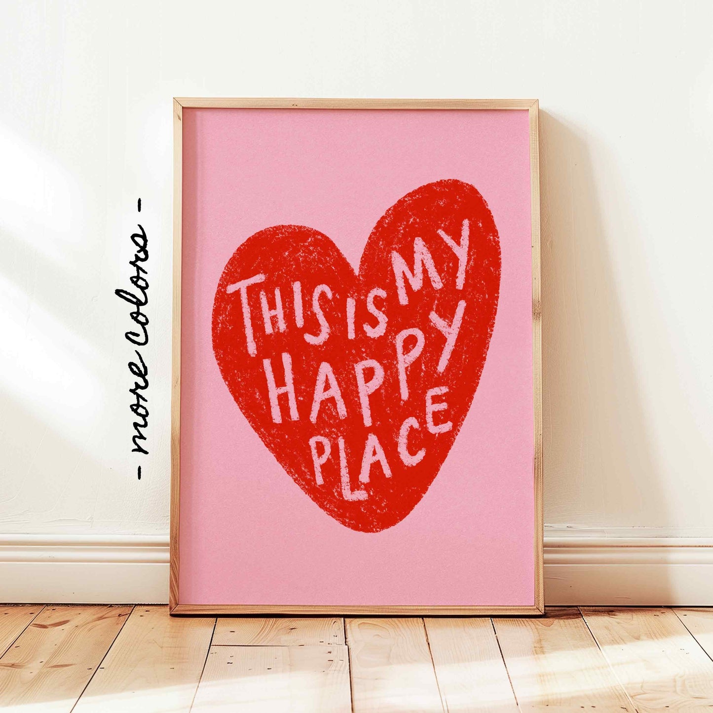 This Is My Happy Place Heart Print