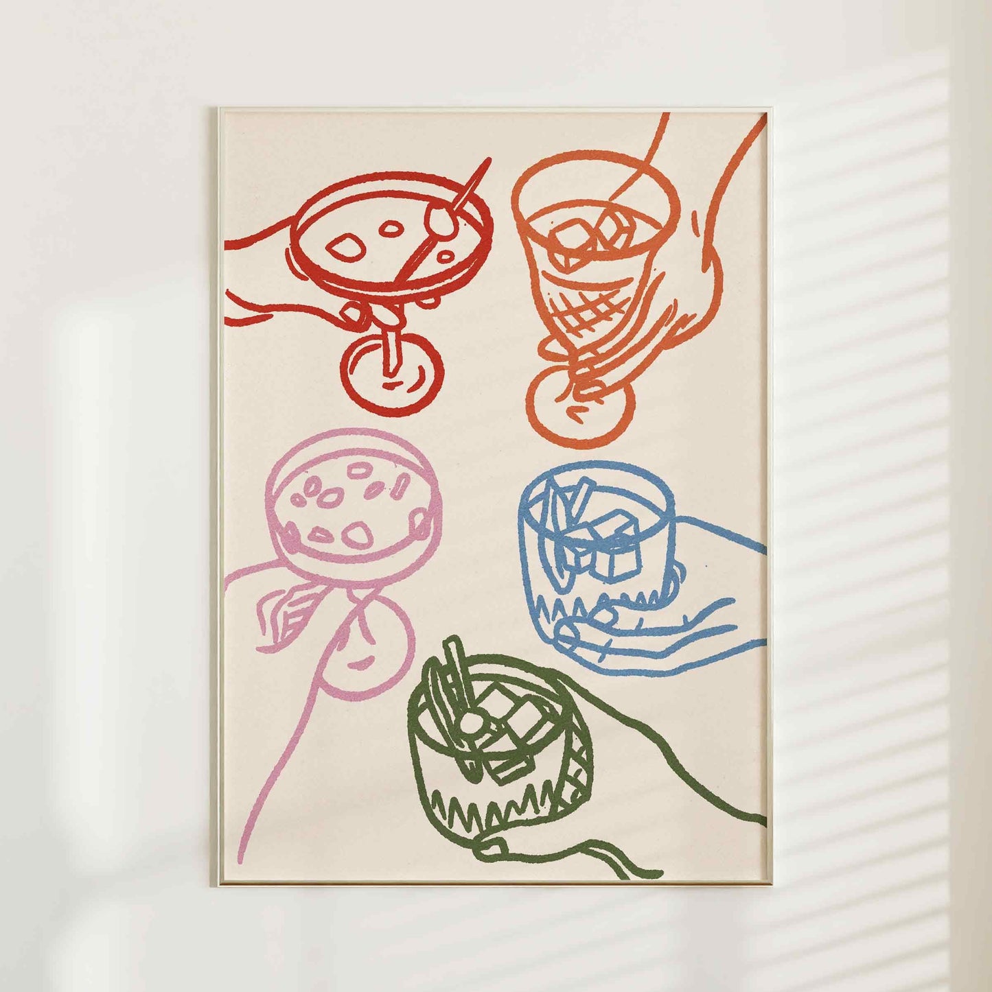 Cheers Glasses Print