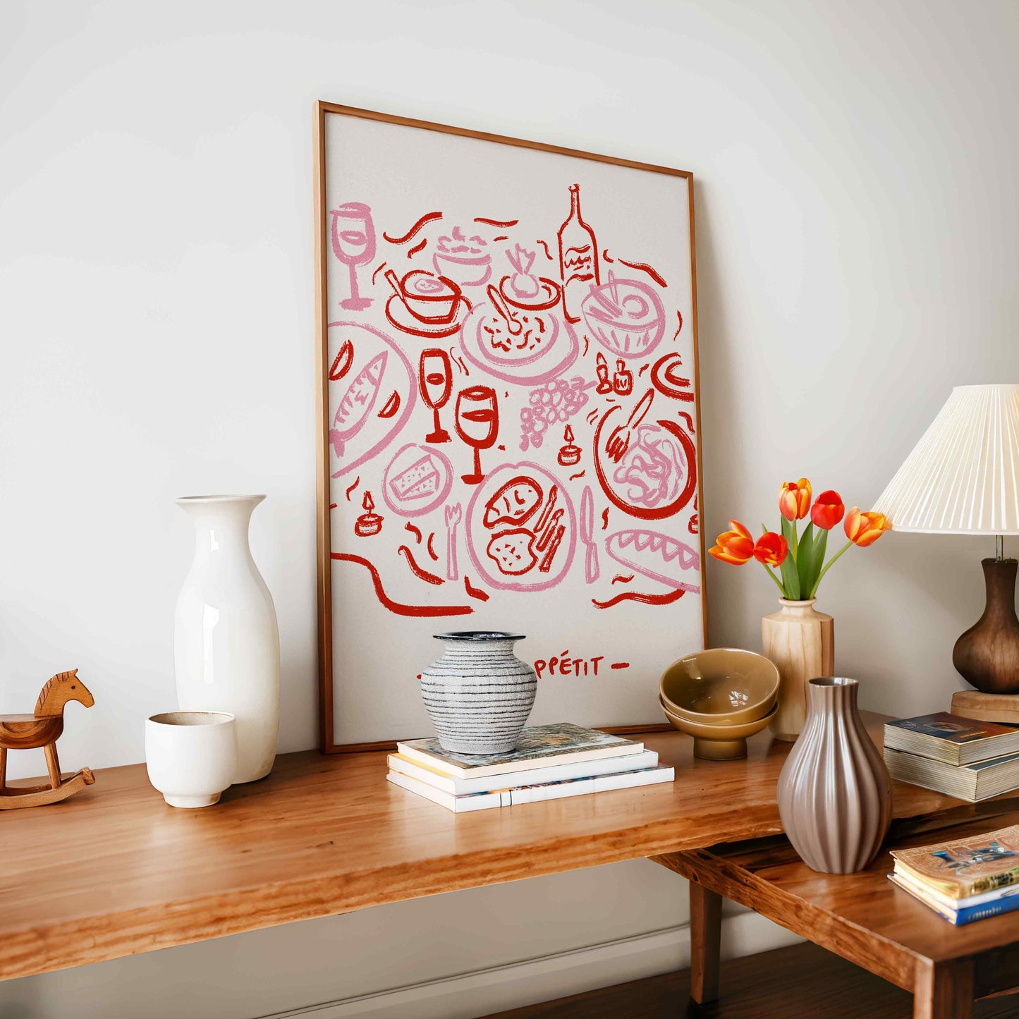 Bon Appetit Dinner Table Print