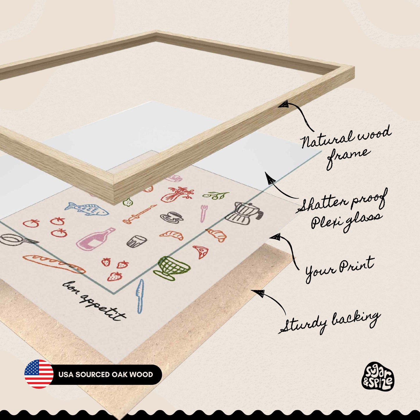Bon Appetit Dinner Party Print