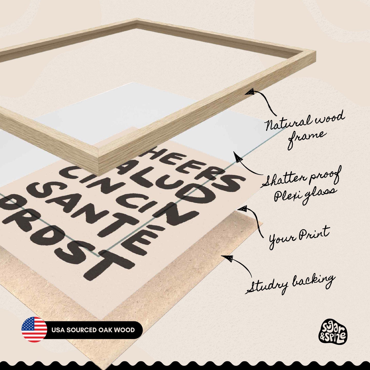 Cheers Print Set of 2