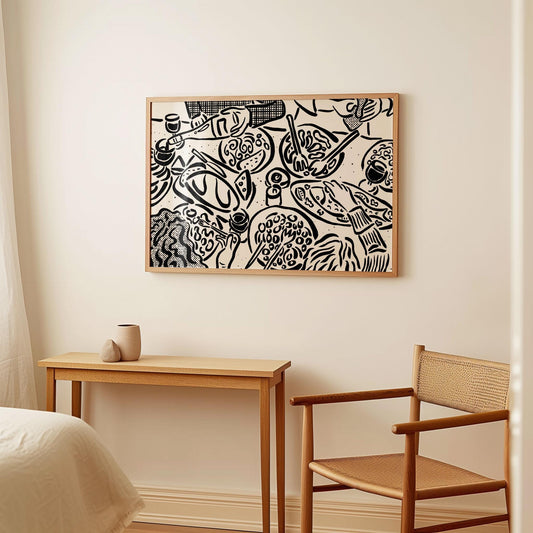 Dinner Party Table Print