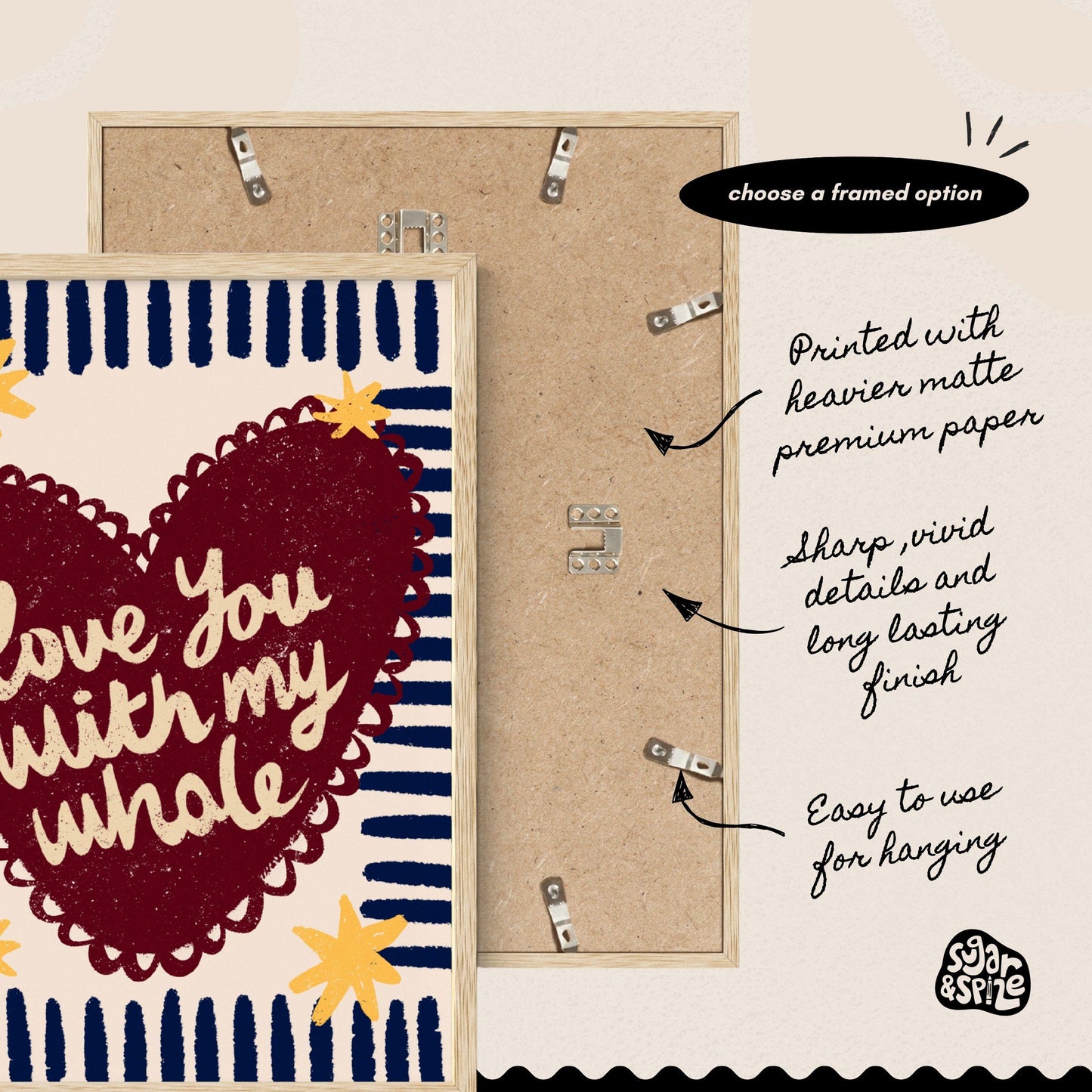 Love You With My Whole Heart Print