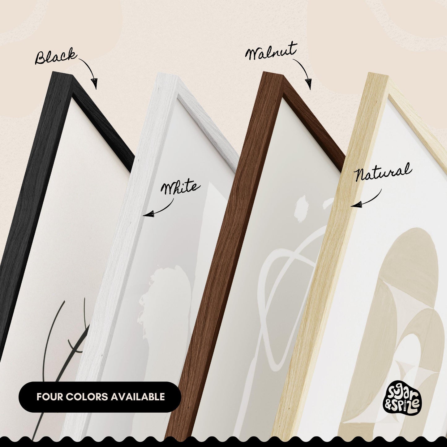 Solid Oak Wood Frames With Plexiglass