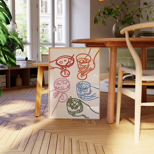 Cheers Glasses Print