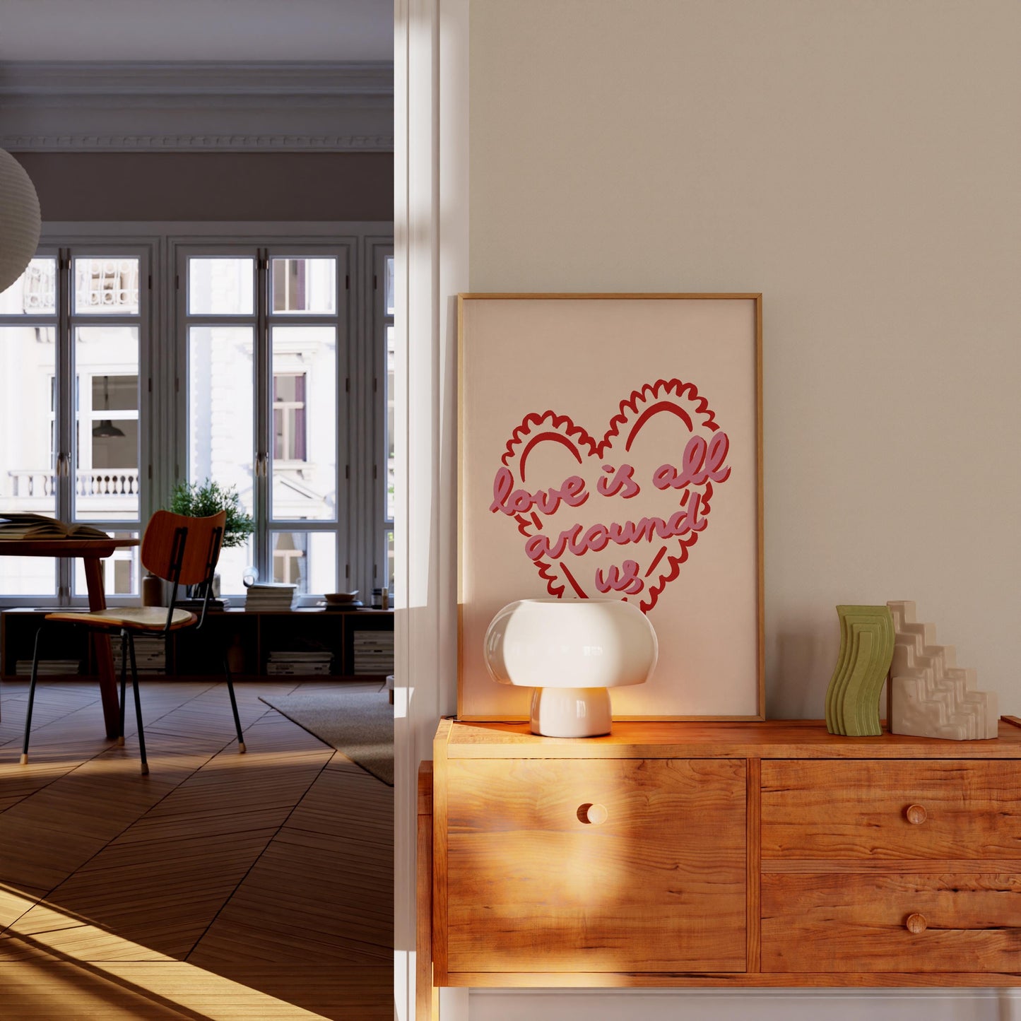 Love Is All Around Us Print