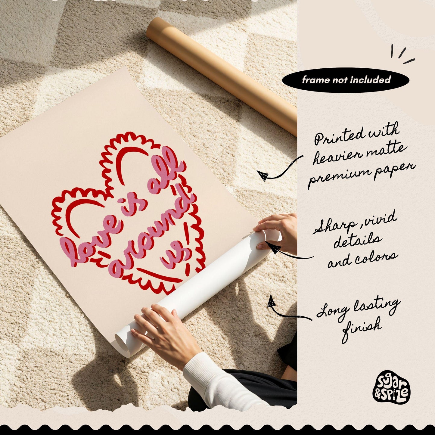 Love Is All Around Us Print