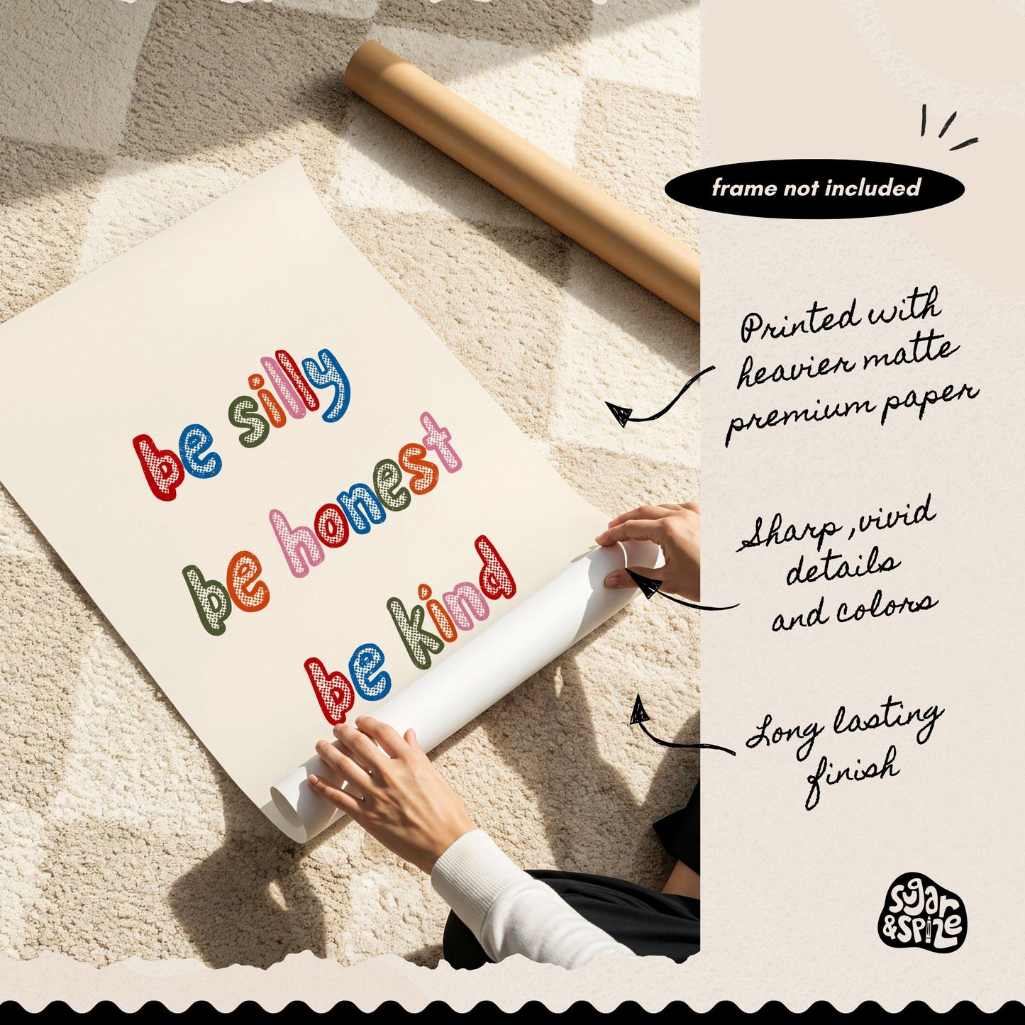 Be Silly Be Honest Be Kind Print