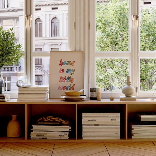 Home Is My Little World Print