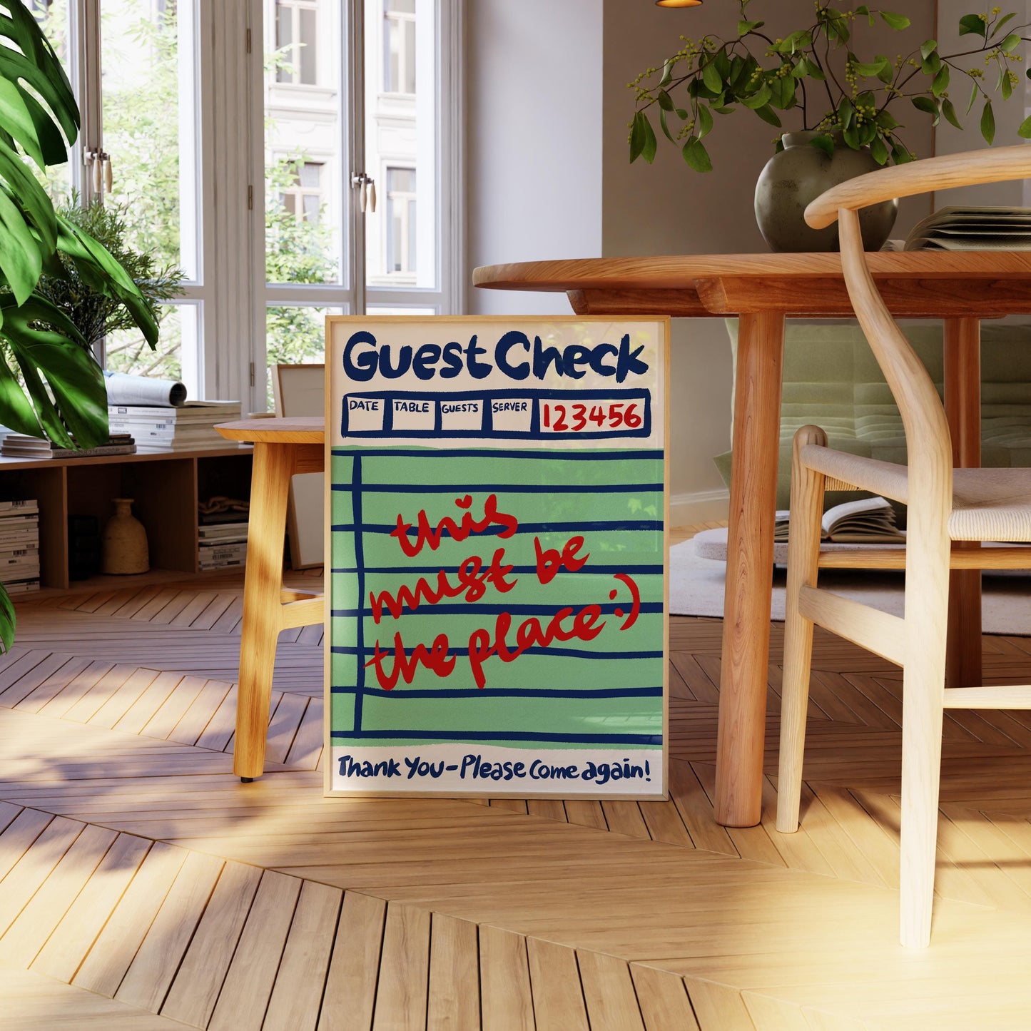 This Must Be The Place Guest Check Print