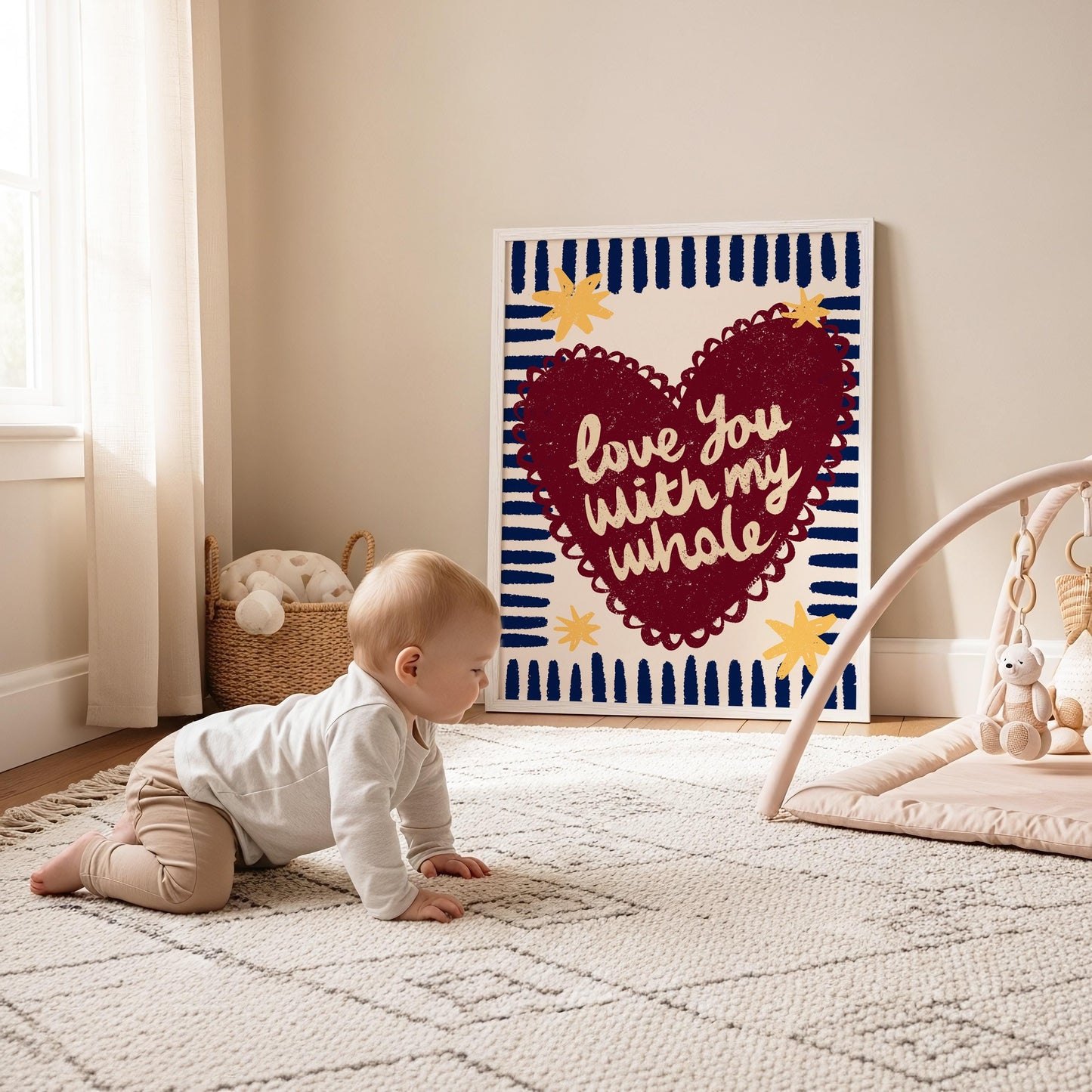 Love You With My Whole Heart Print