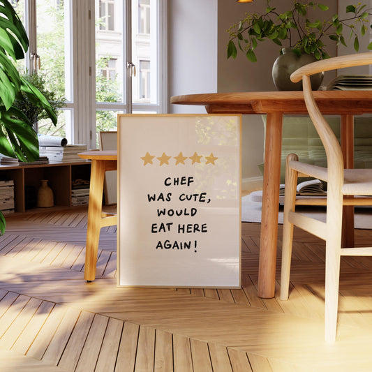 Chef Was Cute Print