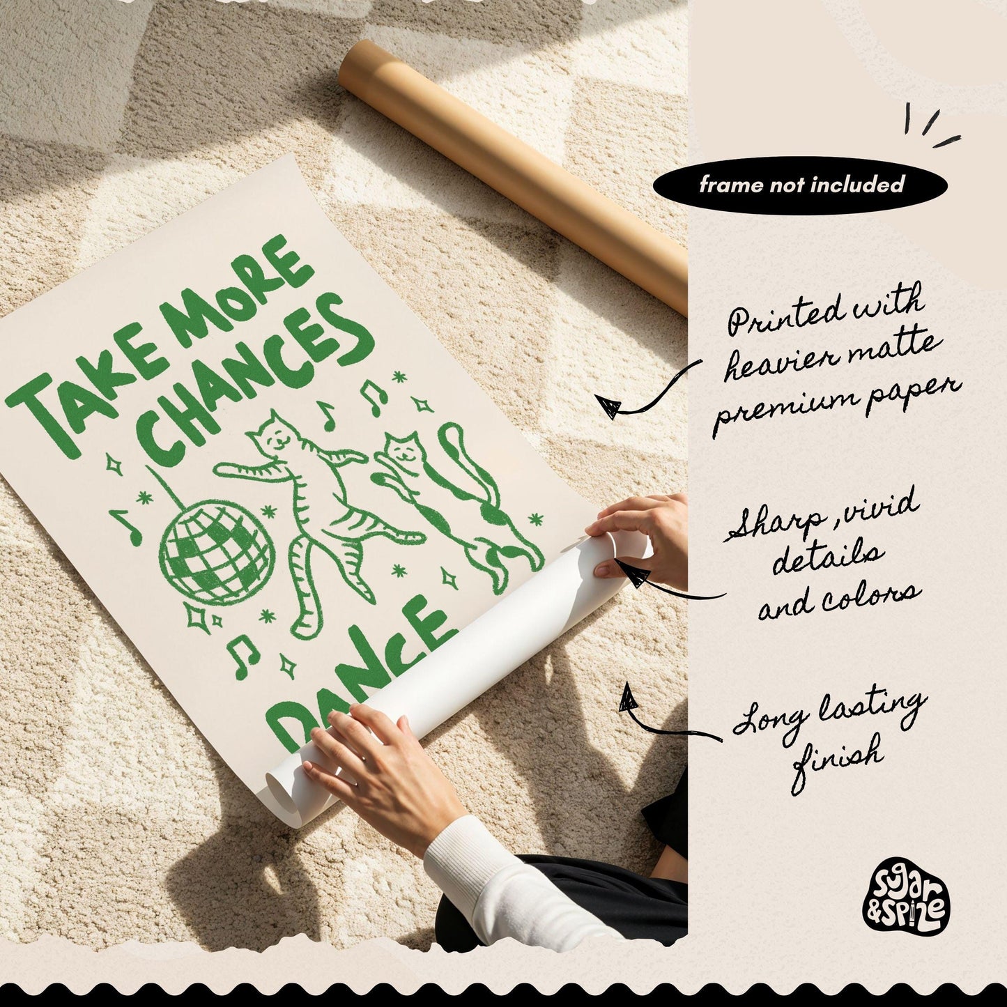 Take More Chances Cats Print