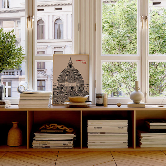 Florence City Print, Italy Poster