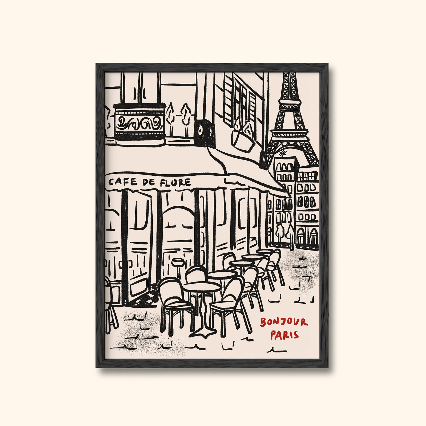Paris City Cafe Print