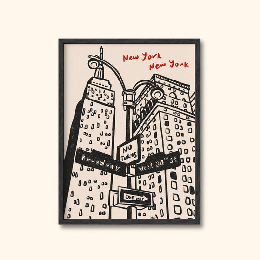 New York City Vintage Print