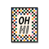 Oh Hi Retro Print