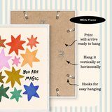 Add On: Wood Oak Frame in White