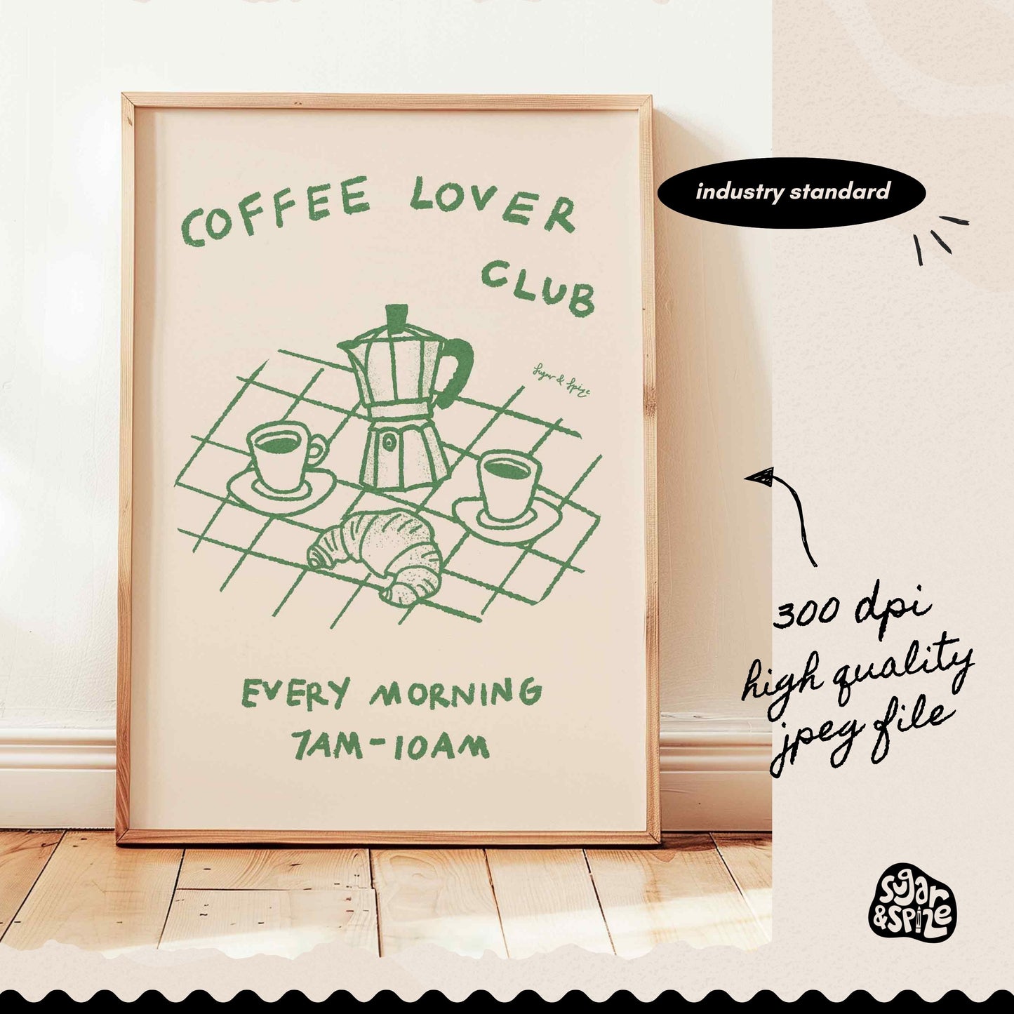 Coffee Lover Club Print