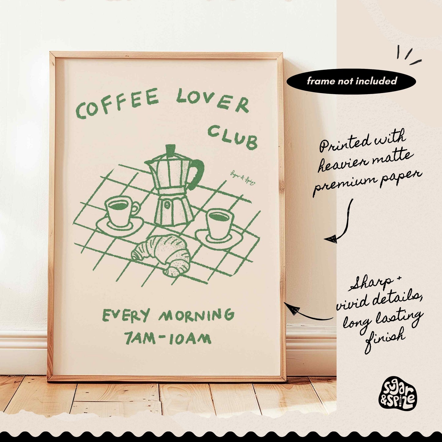 Coffee Lover Club Print