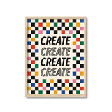 Create Checkered Retro Print