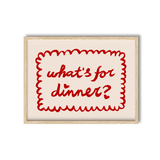 What's For Dinner Hearts Print