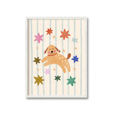 Dog Astronaut Stars Print