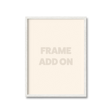 Add On: Wood Oak Frame in White