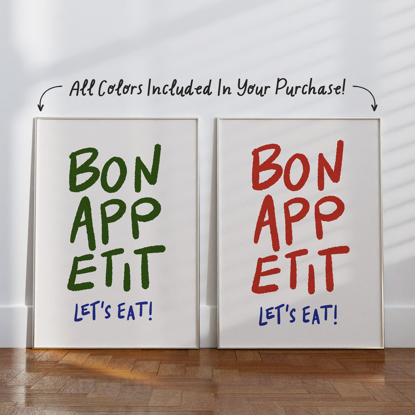 Bon Appetit Let's Eat Print