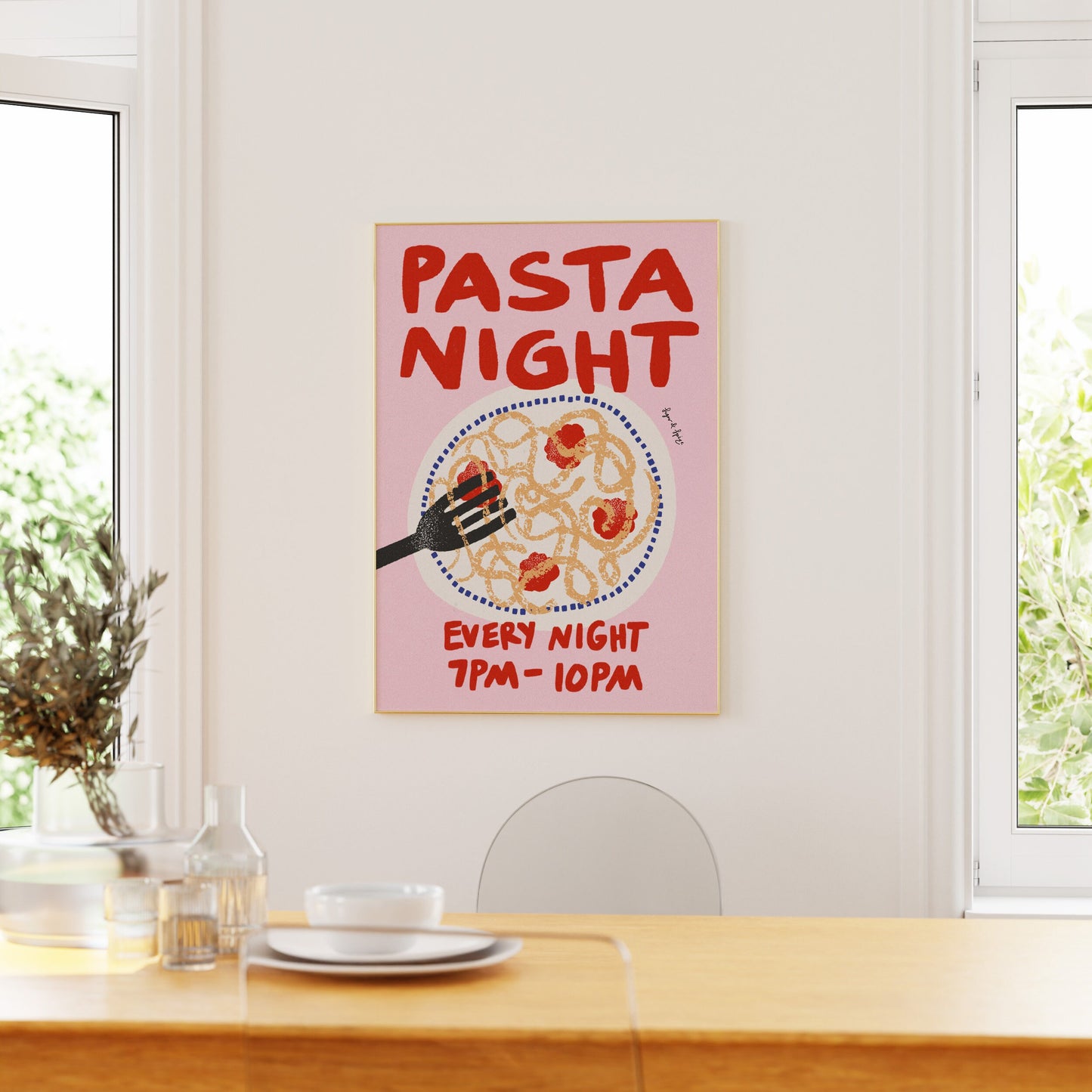 Pasta Night Print