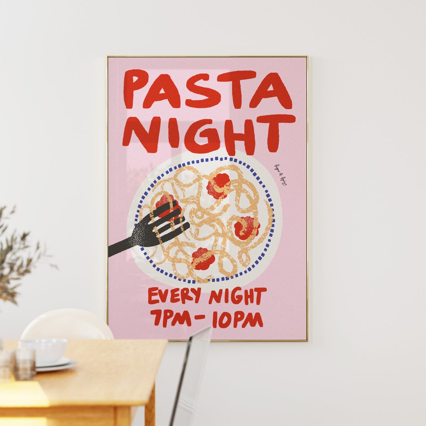 Pasta Night Print