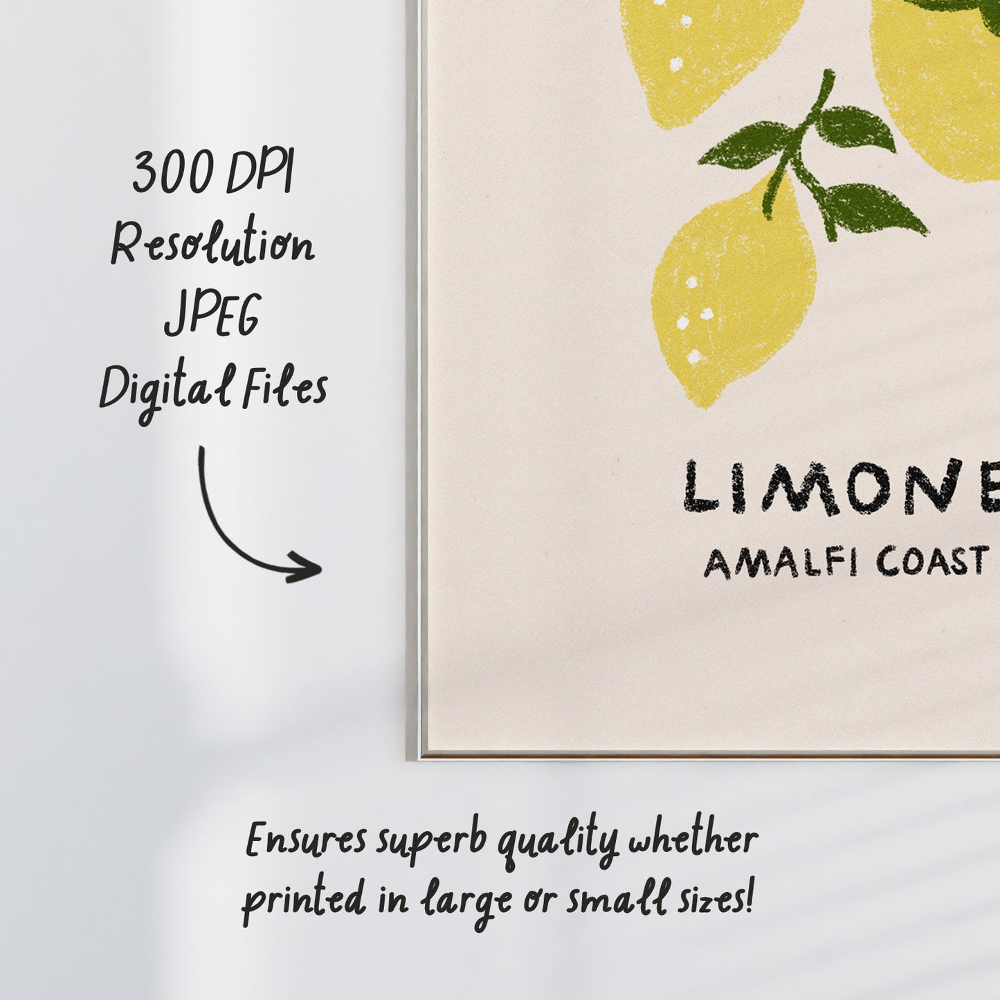 Limone Lemon Fruit Market Print