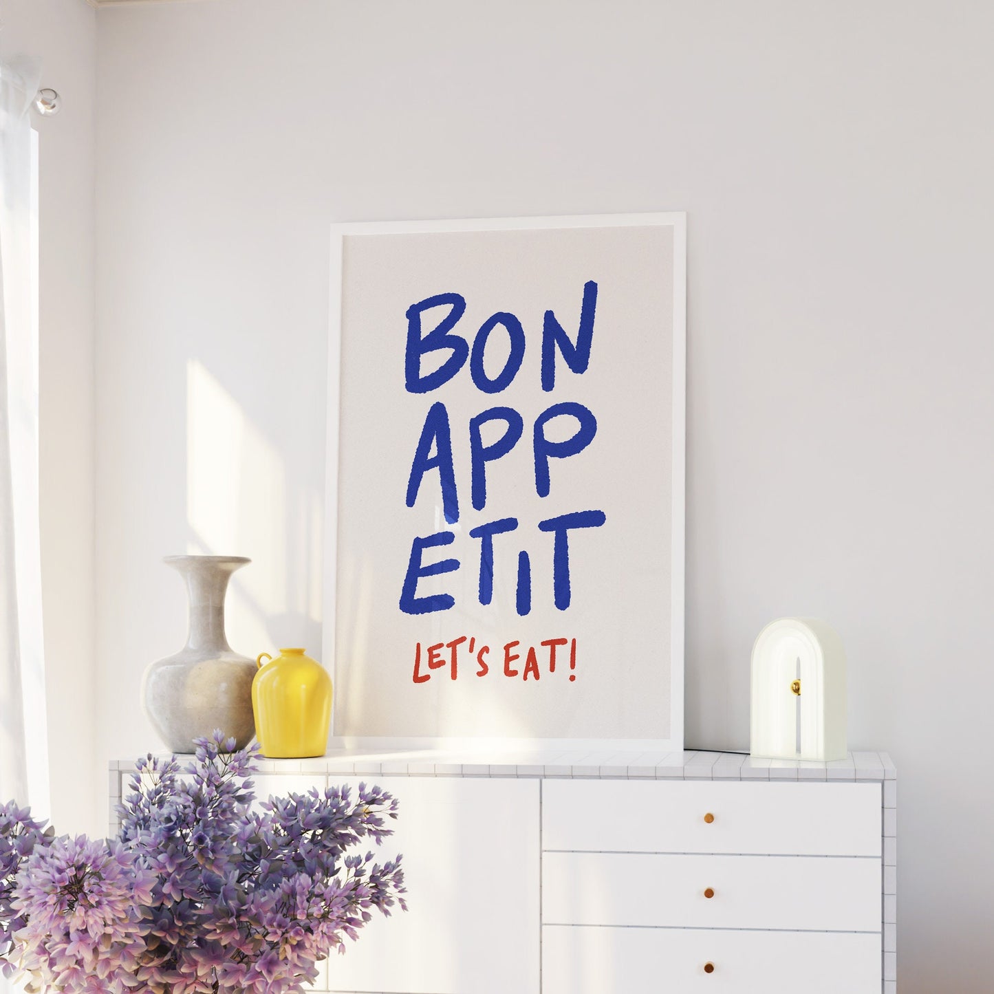 Bon Appetit Let's Eat Print