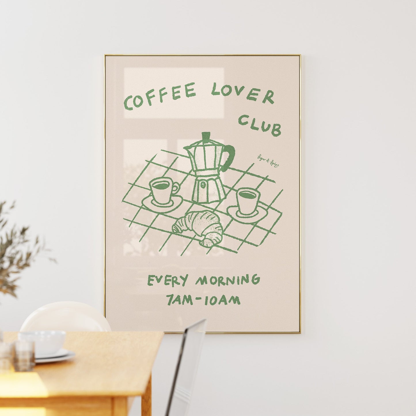 Coffee Lover Club Print