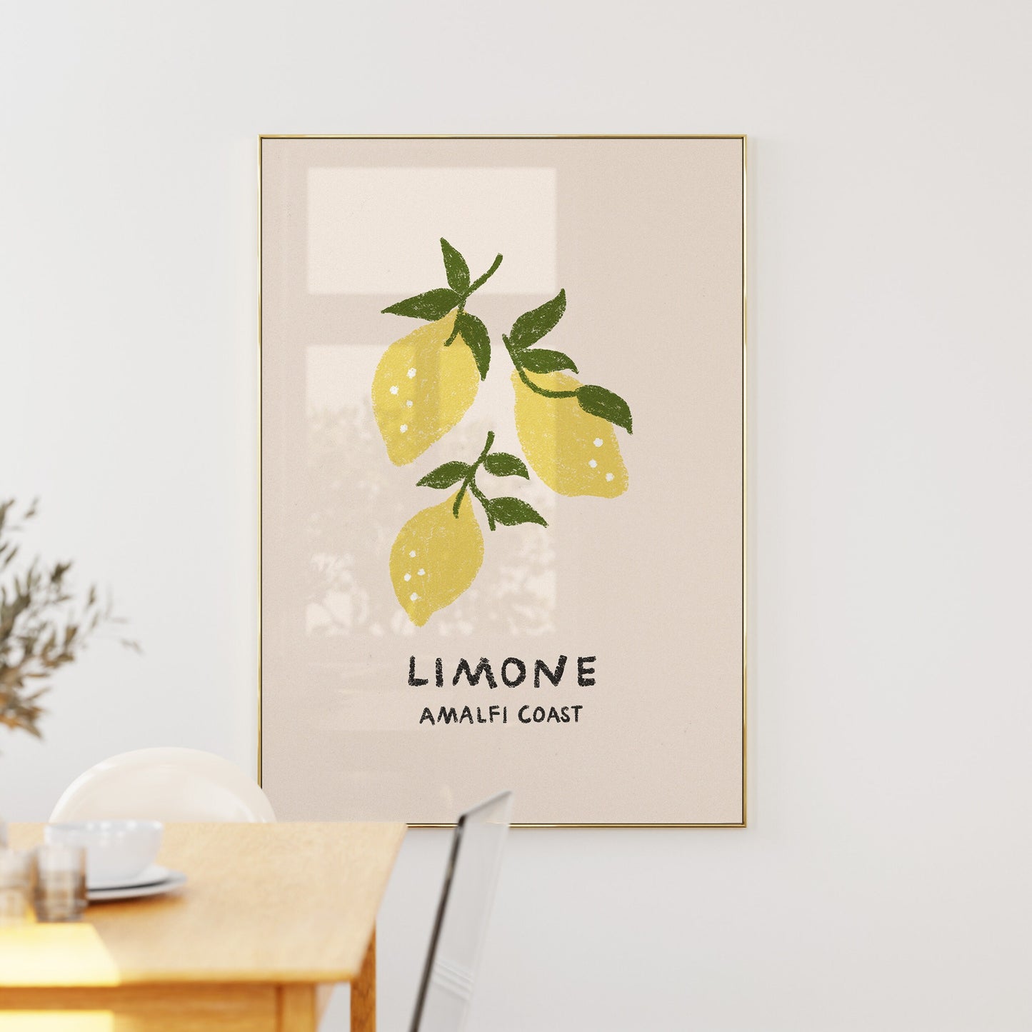 Limone Lemon Fruit Market Print