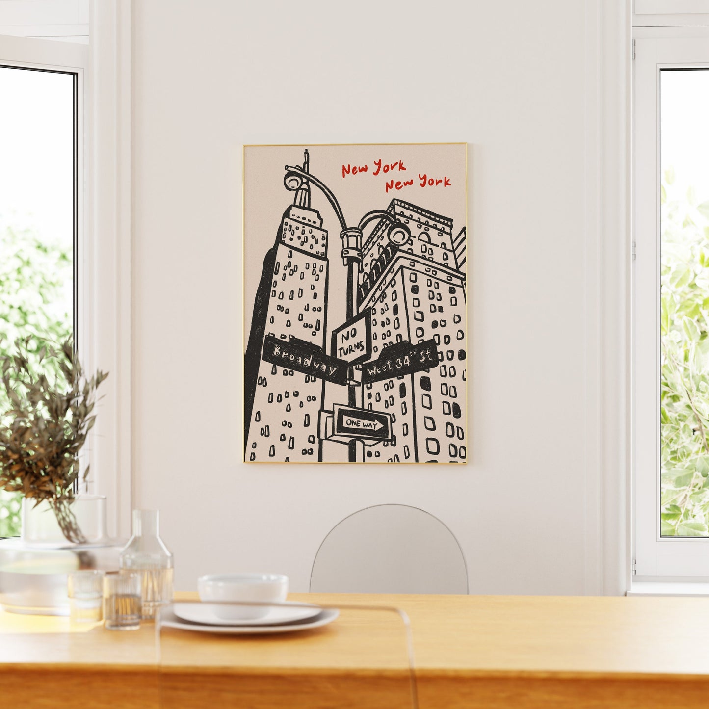 New York City Vintage Print