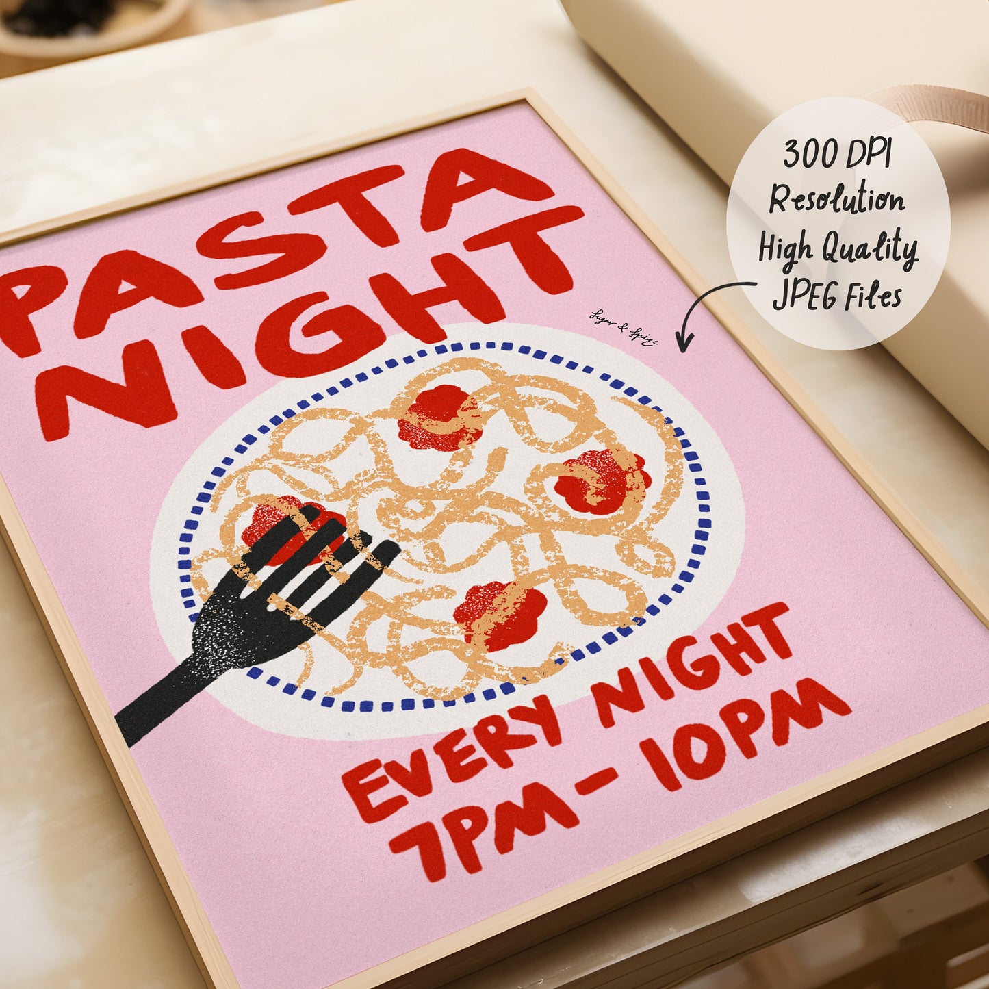 Pasta Night Print