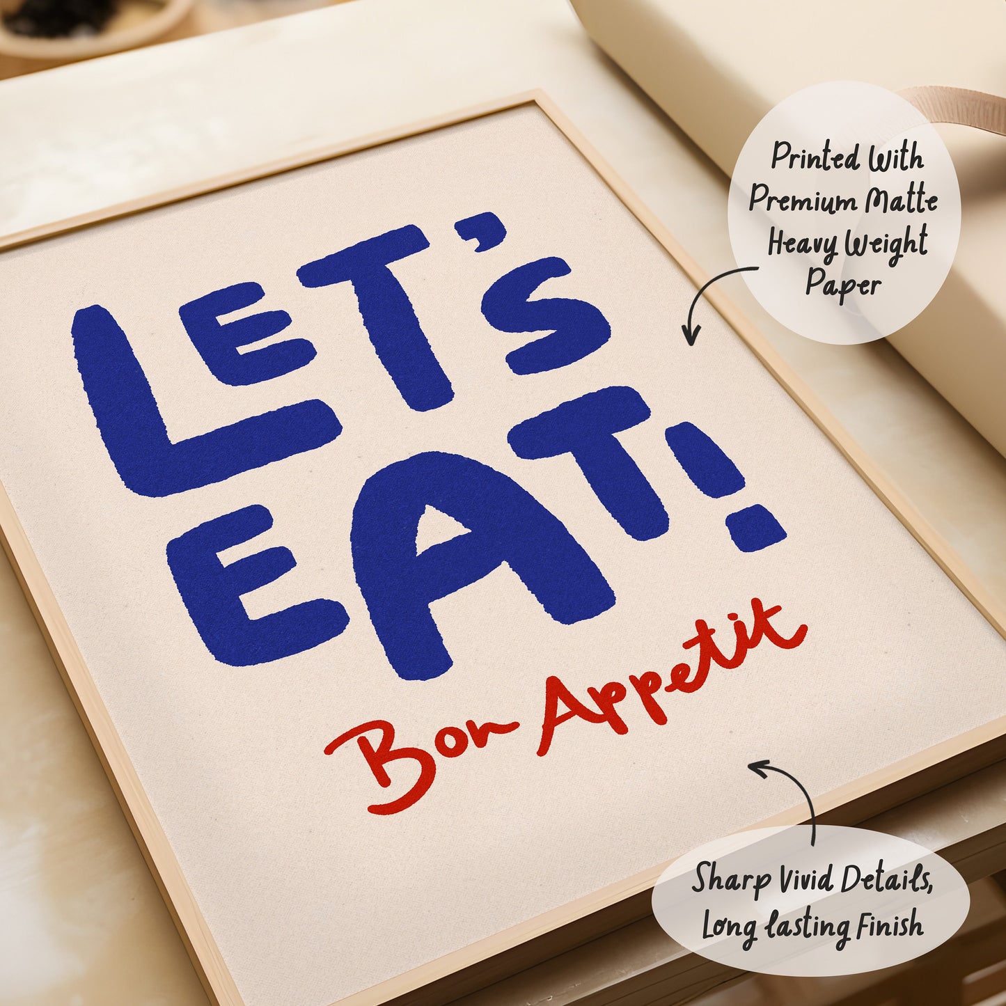 Let's Eat Bon Appetit Print