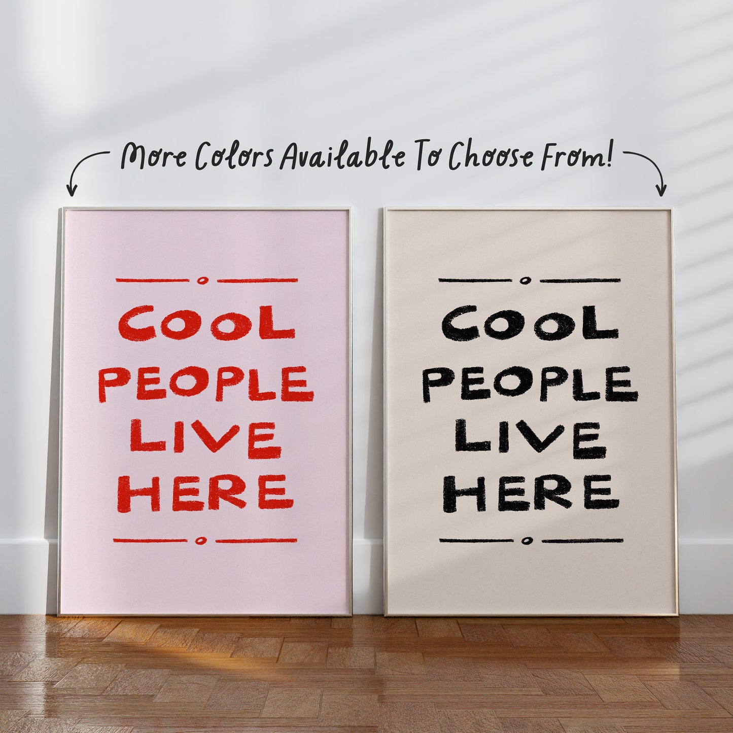 Cool People Live Here Print