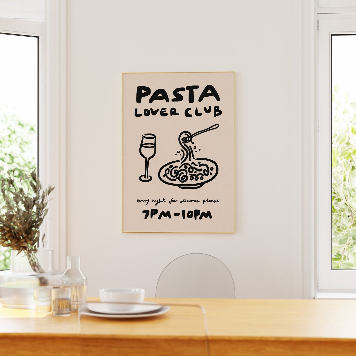 Pasta Lover Club Print