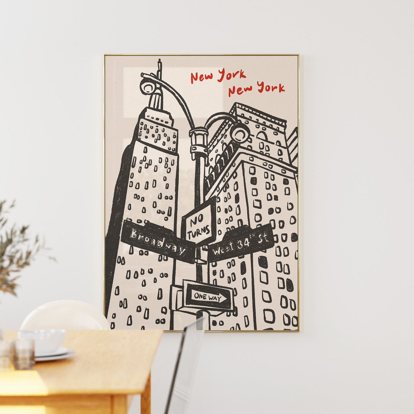 New York City Vintage Print