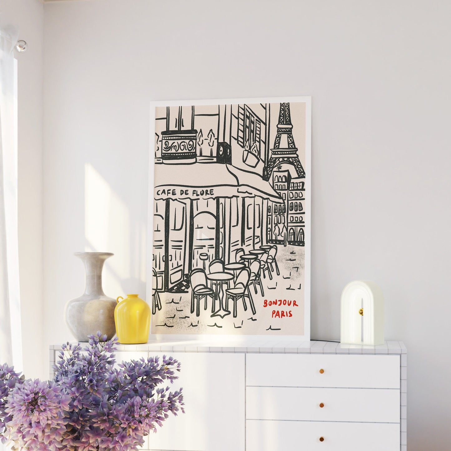 Paris City Cafe Print