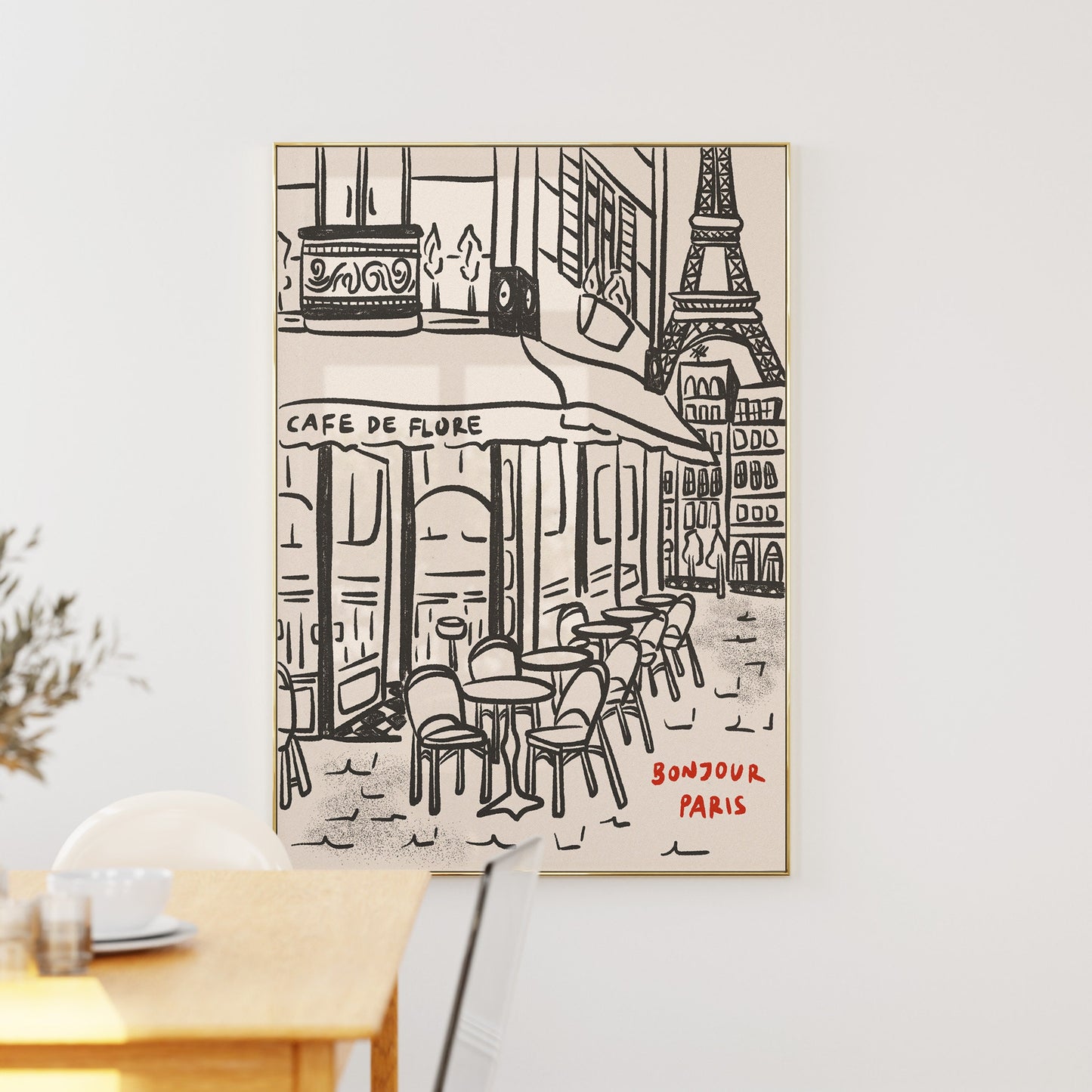 Paris City Cafe Print
