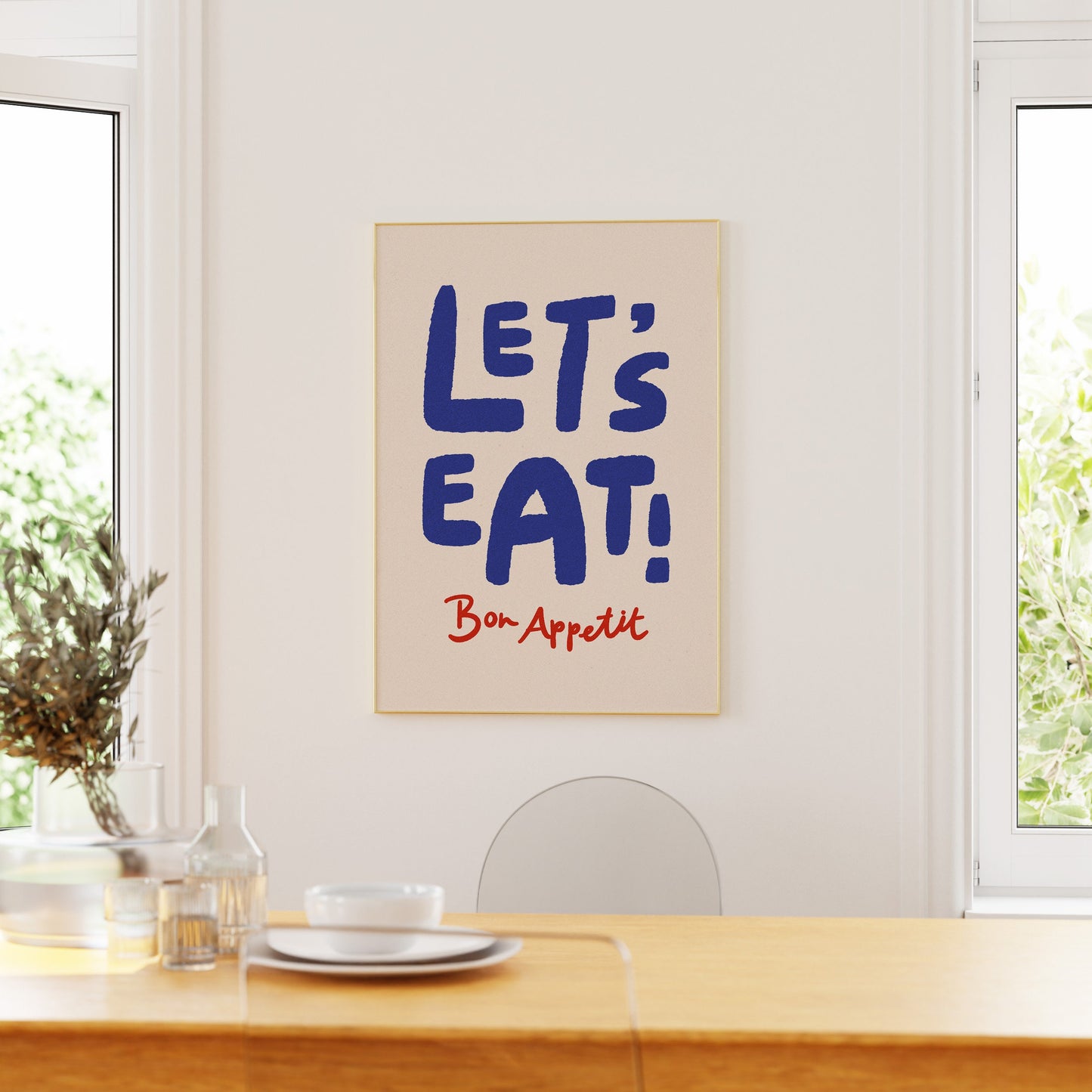 Let's Eat Bon Appetit Print