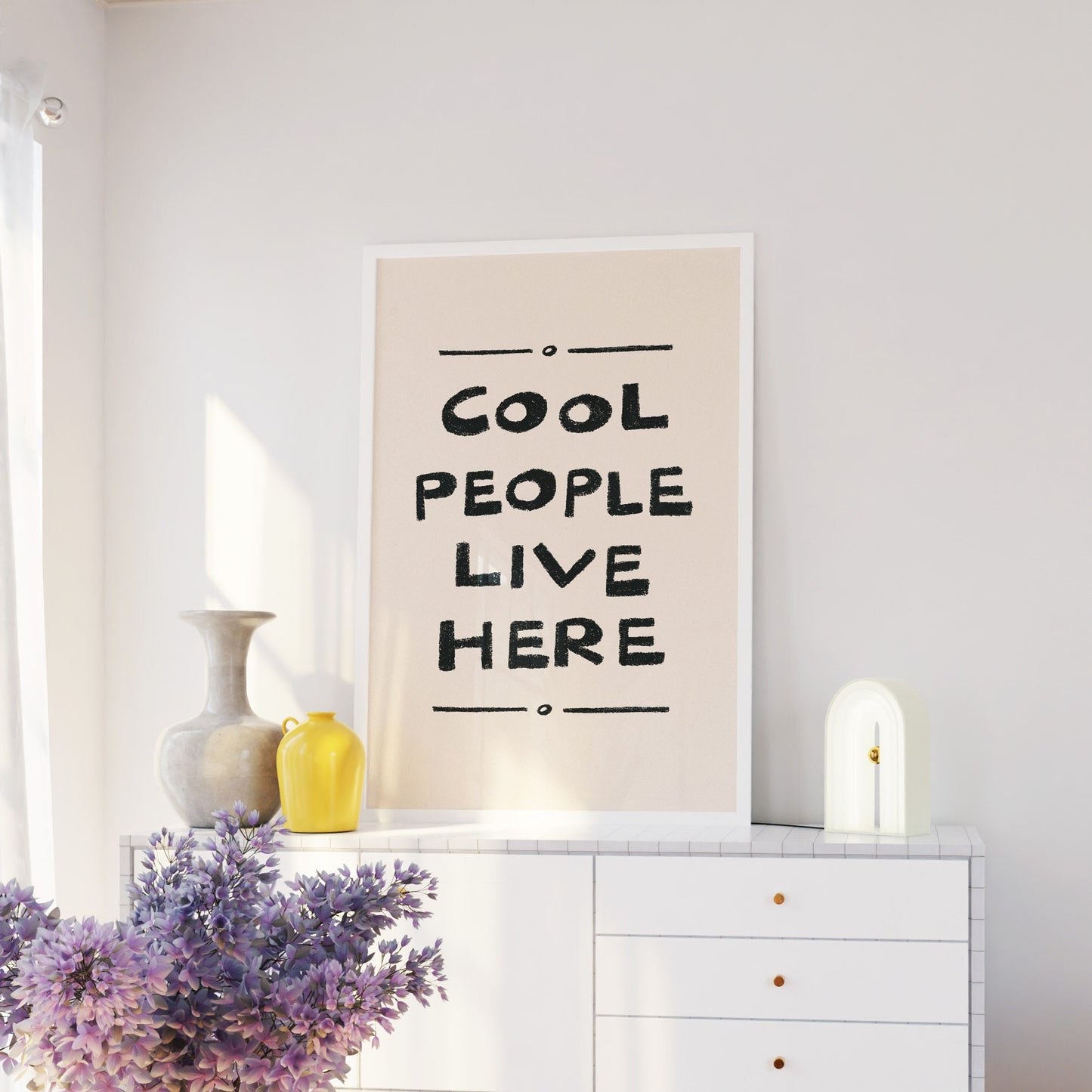 Cool People Live Here Print