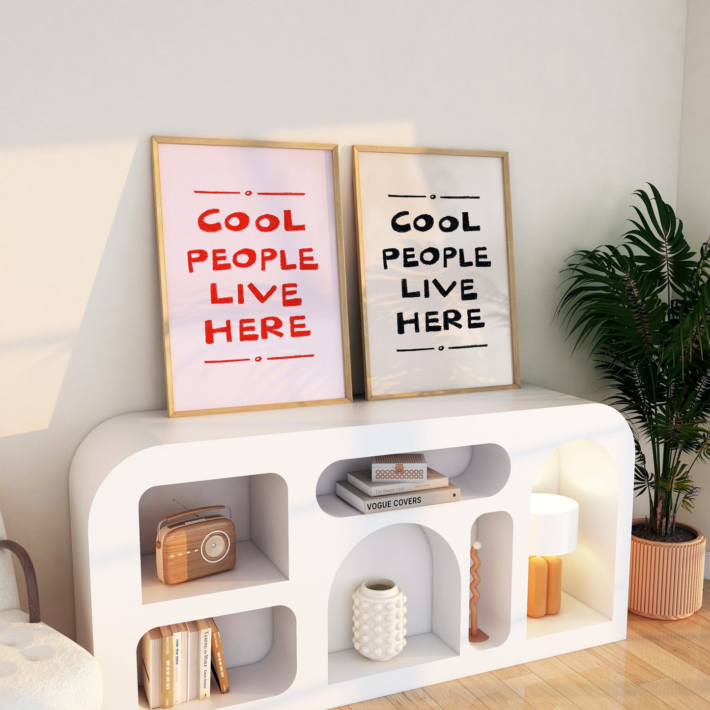 Cool People Live Here Print