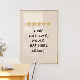Chef Was Cute Print