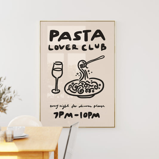 Pasta Lover Club Print
