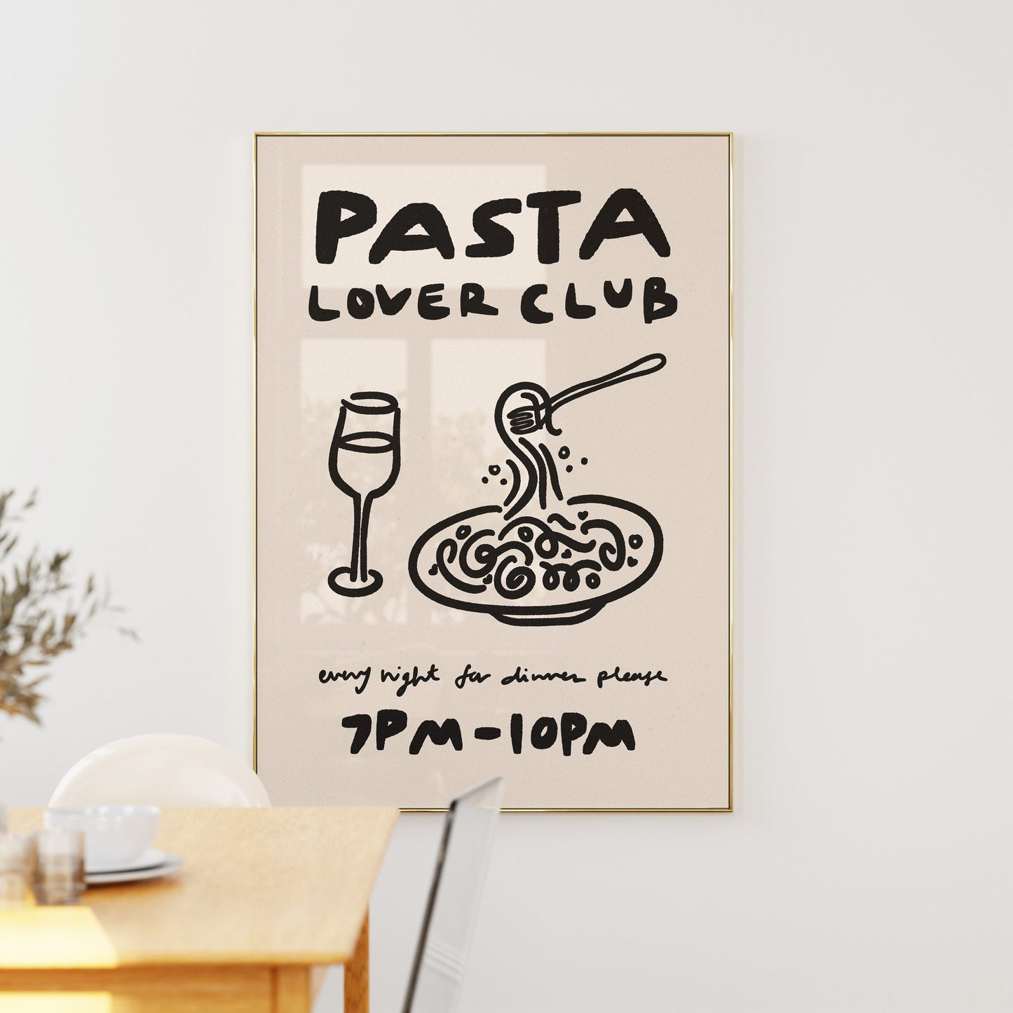 Pasta Lover Club Print