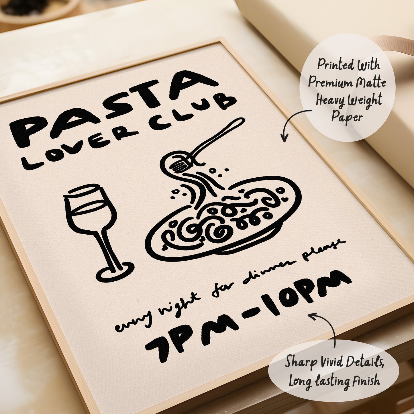 Pasta Lover Club Print